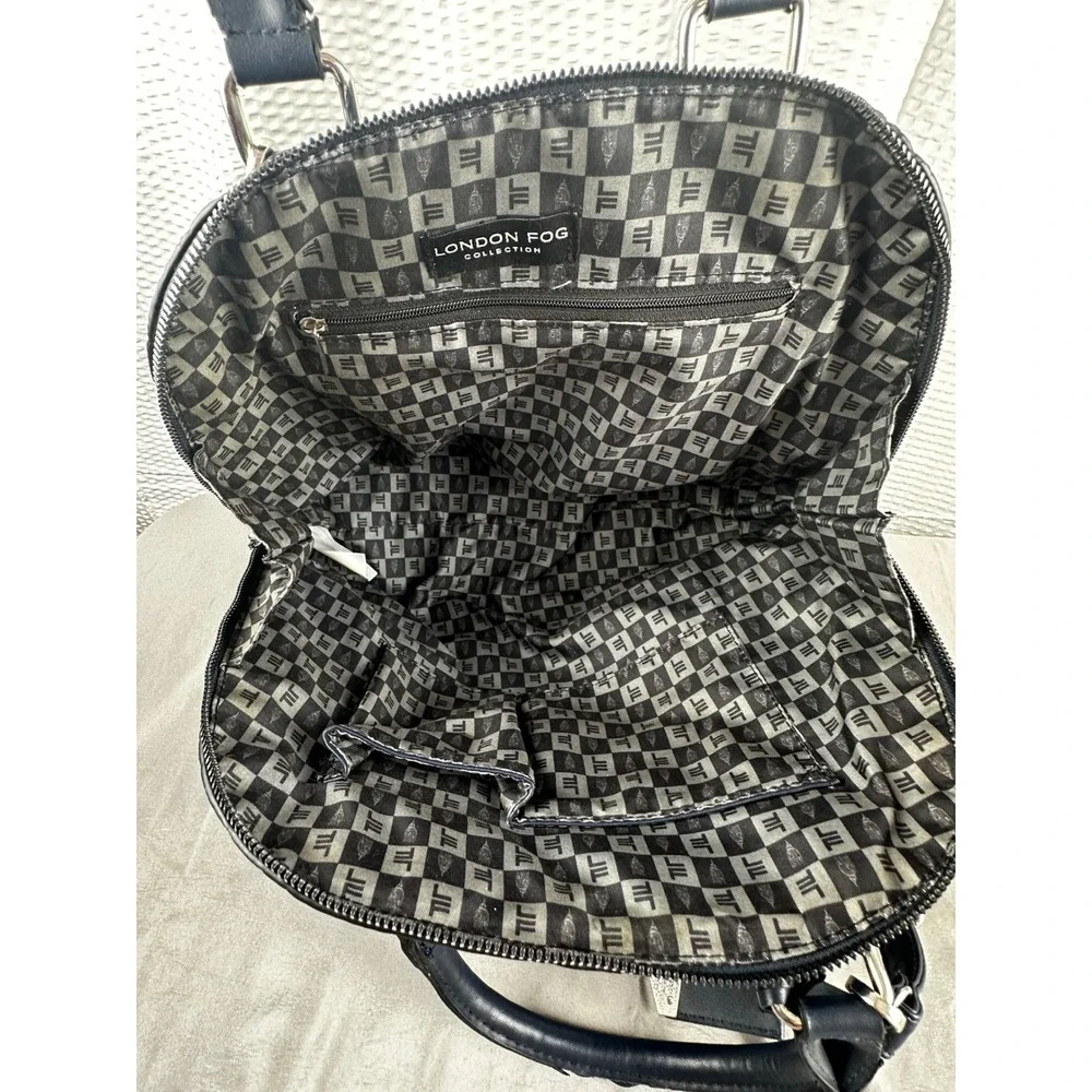 London fog Kate dome satchel‎ Navy Blue